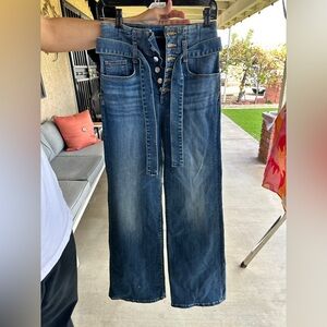 Veronica Beard Dark Blue Flare Jeans